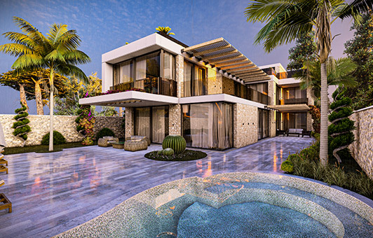 lüks villa render